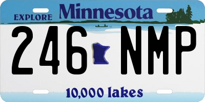 MN license plate 246NMP