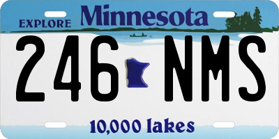 MN license plate 246NMS