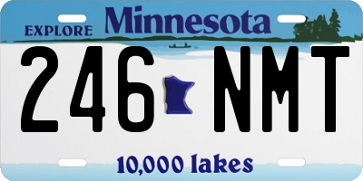 MN license plate 246NMT