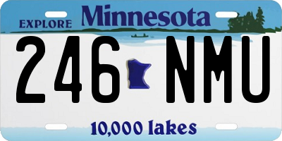 MN license plate 246NMU