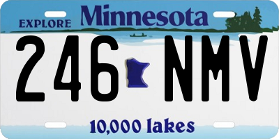MN license plate 246NMV