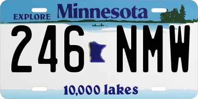 MN license plate 246NMW