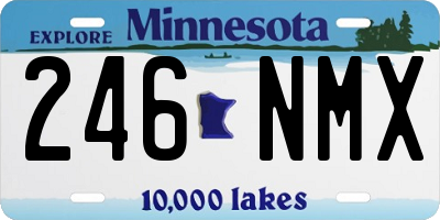 MN license plate 246NMX