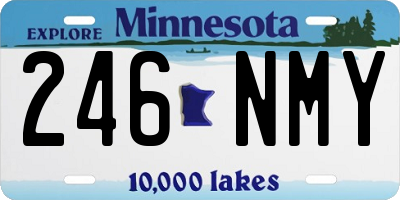 MN license plate 246NMY