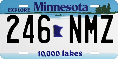 MN license plate 246NMZ