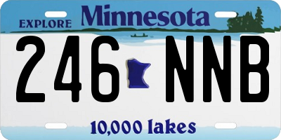 MN license plate 246NNB
