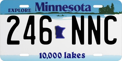 MN license plate 246NNC