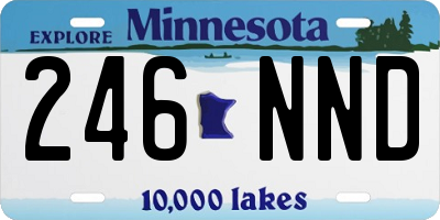MN license plate 246NND