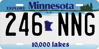MN license plate 246NNG