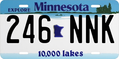 MN license plate 246NNK