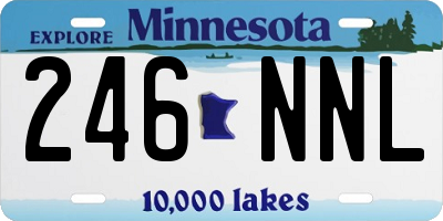 MN license plate 246NNL