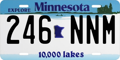 MN license plate 246NNM