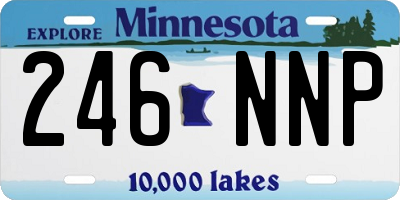 MN license plate 246NNP