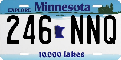 MN license plate 246NNQ