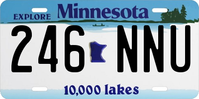 MN license plate 246NNU
