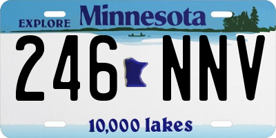 MN license plate 246NNV