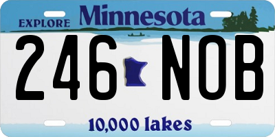 MN license plate 246NOB