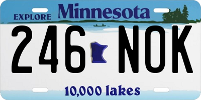 MN license plate 246NOK