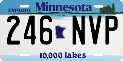 MN license plate 246NVP