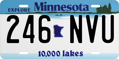 MN license plate 246NVU