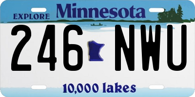 MN license plate 246NWU