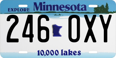 MN license plate 246OXY