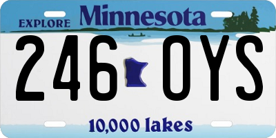 MN license plate 246OYS