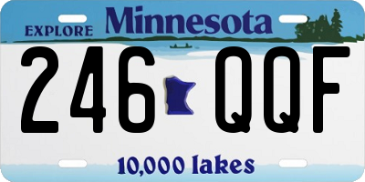 MN license plate 246QQF