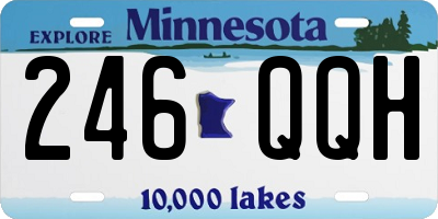 MN license plate 246QQH
