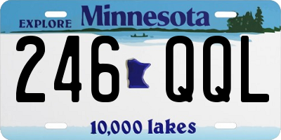 MN license plate 246QQL