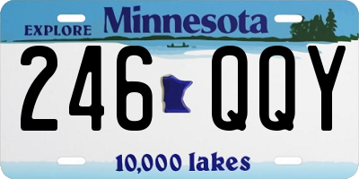 MN license plate 246QQY