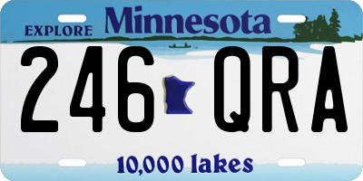 MN license plate 246QRA
