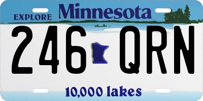 MN license plate 246QRN