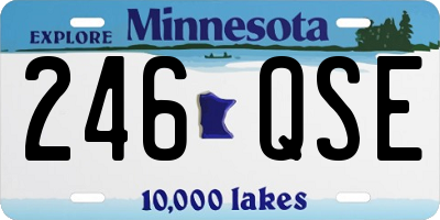 MN license plate 246QSE