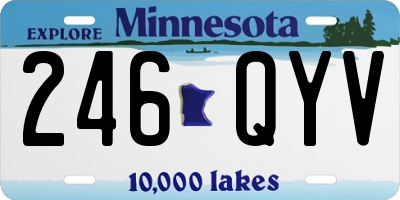 MN license plate 246QYV