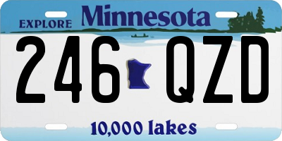 MN license plate 246QZD