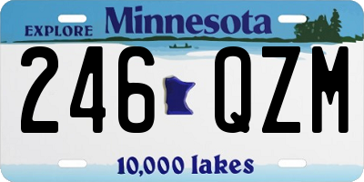 MN license plate 246QZM