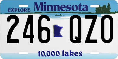 MN license plate 246QZO
