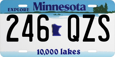MN license plate 246QZS