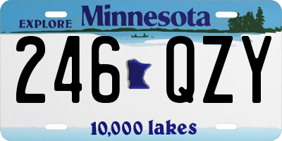 MN license plate 246QZY