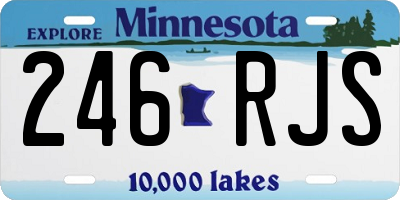 MN license plate 246RJS