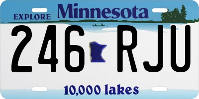 MN license plate 246RJU