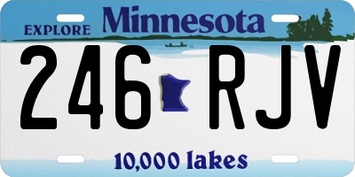 MN license plate 246RJV