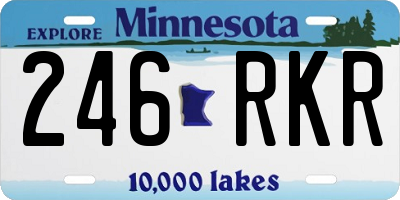 MN license plate 246RKR