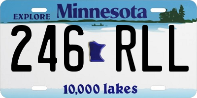 MN license plate 246RLL
