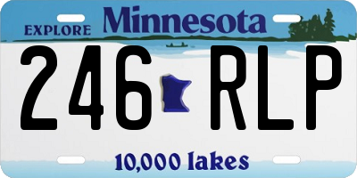 MN license plate 246RLP