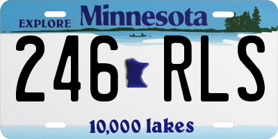 MN license plate 246RLS