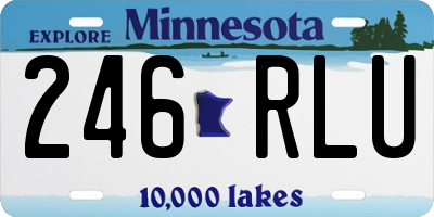 MN license plate 246RLU