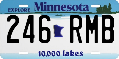 MN license plate 246RMB