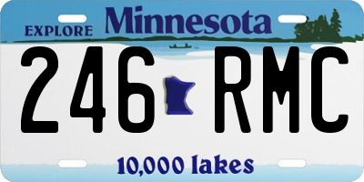 MN license plate 246RMC